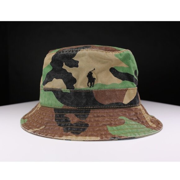 NWT Polo Ralph Lauren Beachside Bucket Hat "CAMOUFLAGE EDITION" Size S/M - Picture 1 of 2
